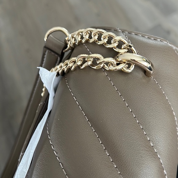 DKNY New Veronica Large Shoulder Bag Clay Gray Crossbody Purse Handbag - Picture 11 of 17